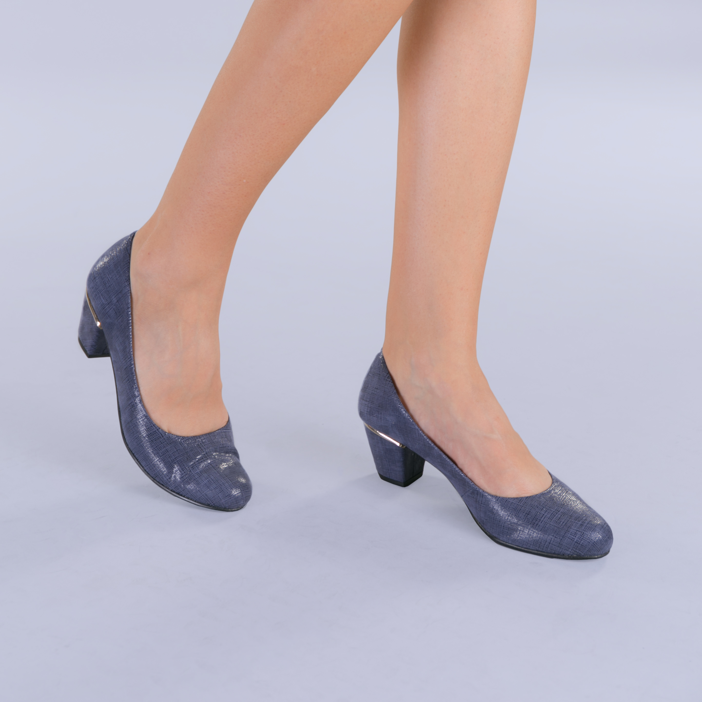 Pantofi dama piele cu toc Rubin navy Incaltaminte Dama 2023-02-03